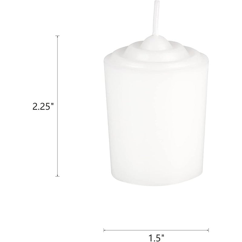 Mega Candles 12 pcs Unscented White Votive Candle, Hand Poured Wax Candles 15 Hours 1.5 Inch x 2.25 Inch, Home Décor, Wedding Receptions, Baby Showers, Birthdays, Celebrations, Party Favors & More - Image 2