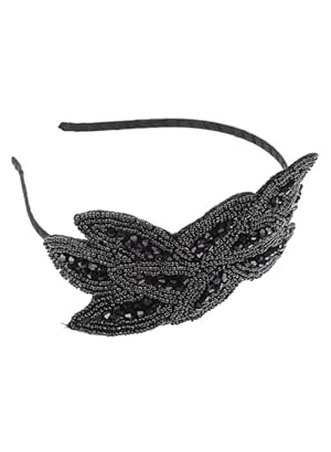 Rhinestone Wedding Headband Bohemian Bridal Hair Accessory for Women - Image 1