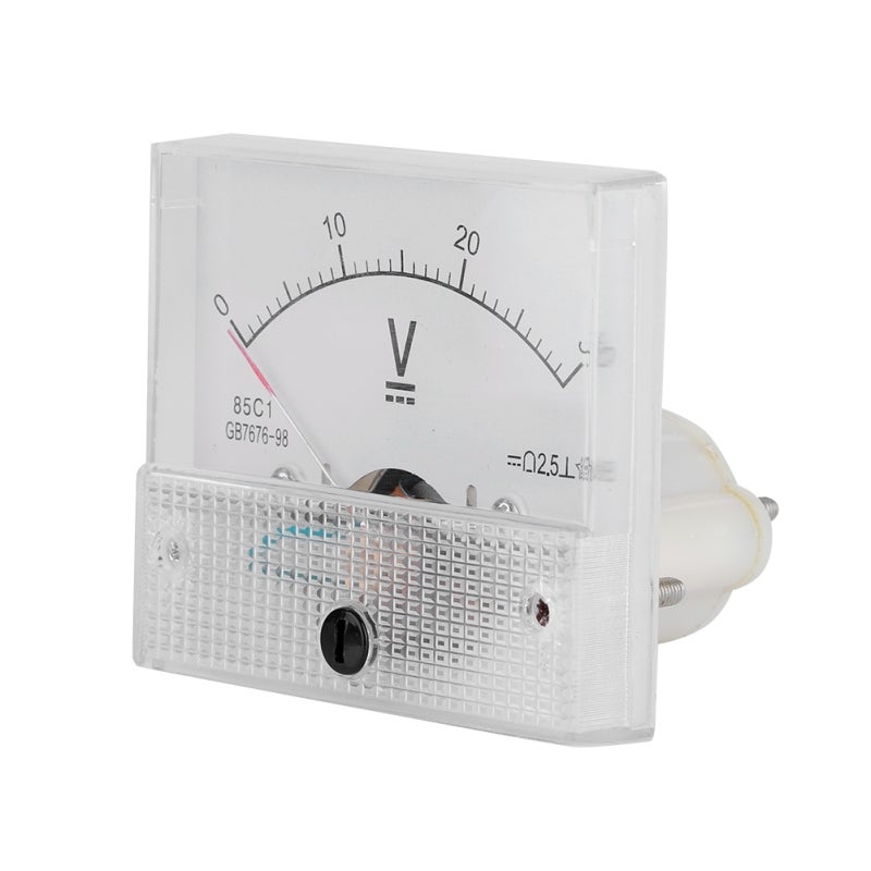 Analog Voltmeter 0-30V DC Voltage Meter - 2.5 Accuracy Analog Panel - High-Quality Plastic Current Meter for Experiment Home - Image 3