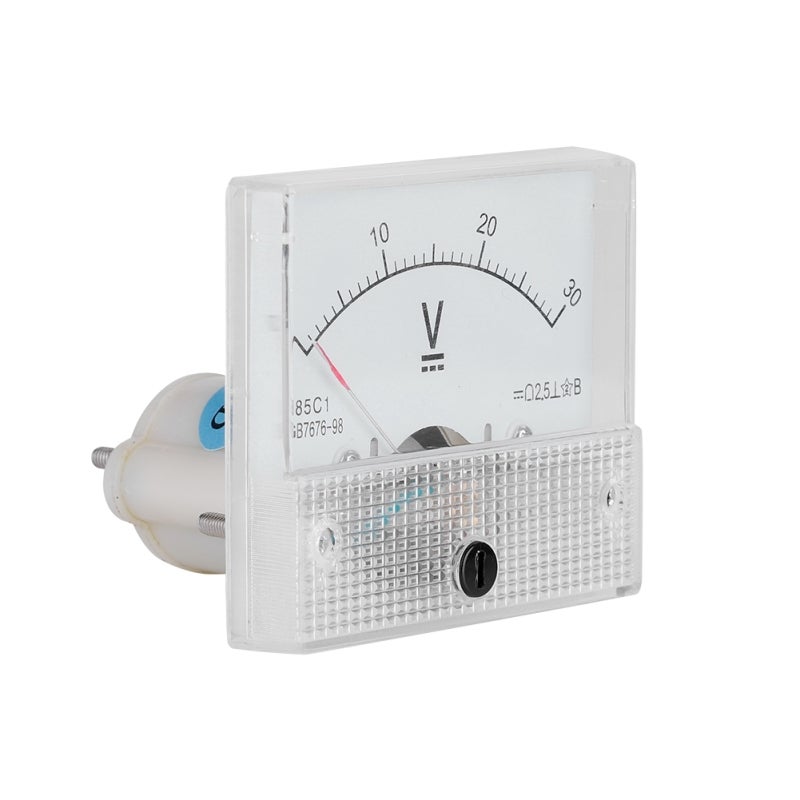 Analog Voltmeter 0-30V DC Voltage Meter - 2.5 Accuracy Analog Panel - High-Quality Plastic Current Meter for Experiment Home - Image 2