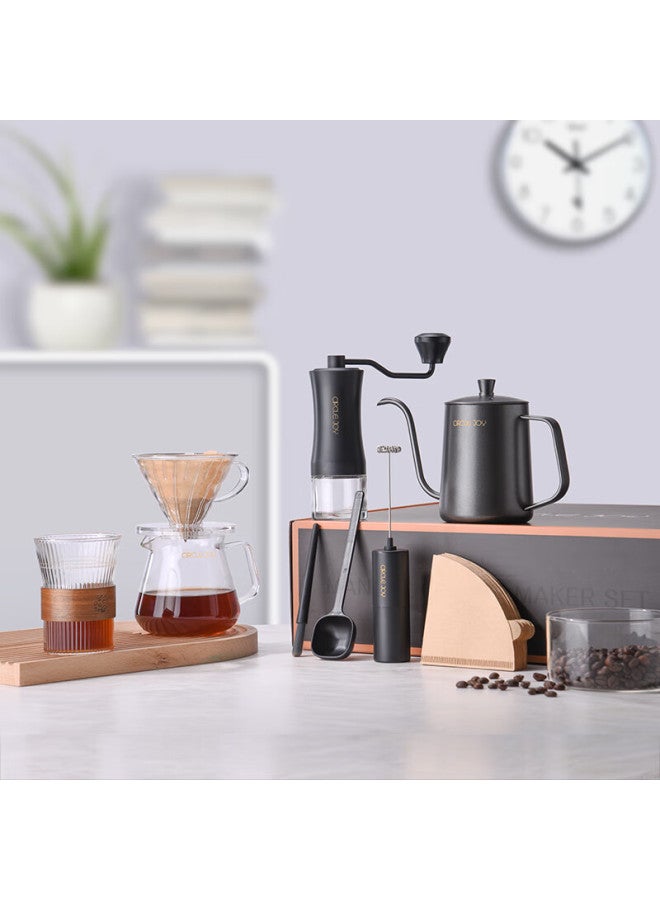CircleJoy Circle Joy Pour-over Coffee Maker Gift Set, Hand Grinder Coffee Machine, Manual Coffee Bean Grinder, Brewing Equipment Set - Image 5
