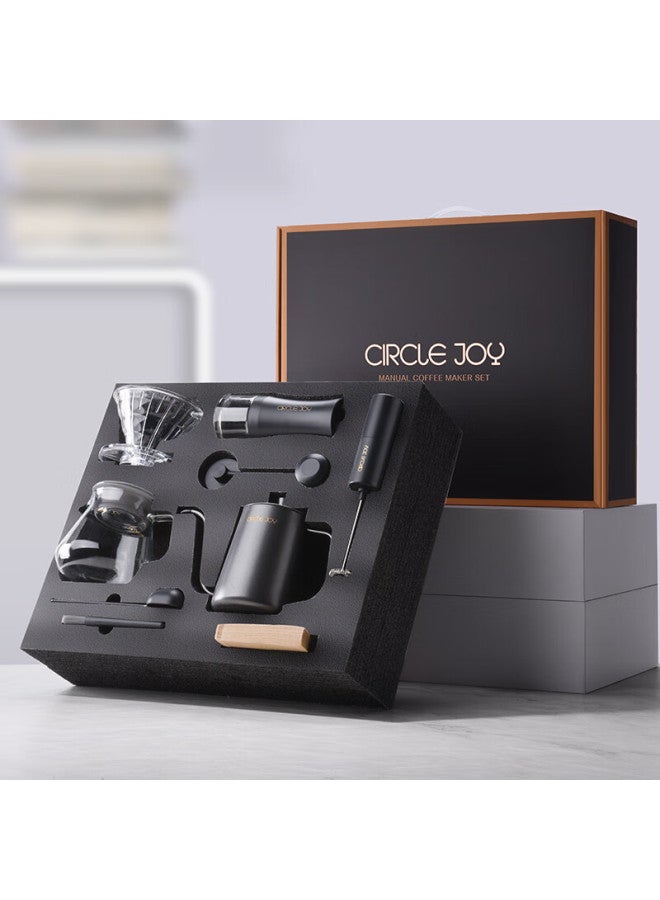CircleJoy Circle Joy Pour-over Coffee Maker Gift Set, Hand Grinder Coffee Machine, Manual Coffee Bean Grinder, Brewing Equipment Set - Image 2