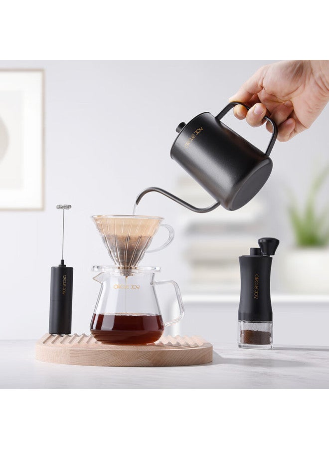 CircleJoy Circle Joy Pour-over Coffee Maker Gift Set, Hand Grinder Coffee Machine, Manual Coffee Bean Grinder, Brewing Equipment Set - Image 3