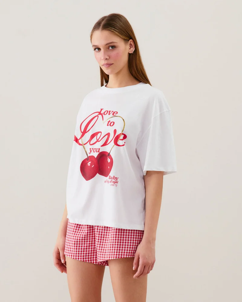 UNDIZ Patterned jersey top