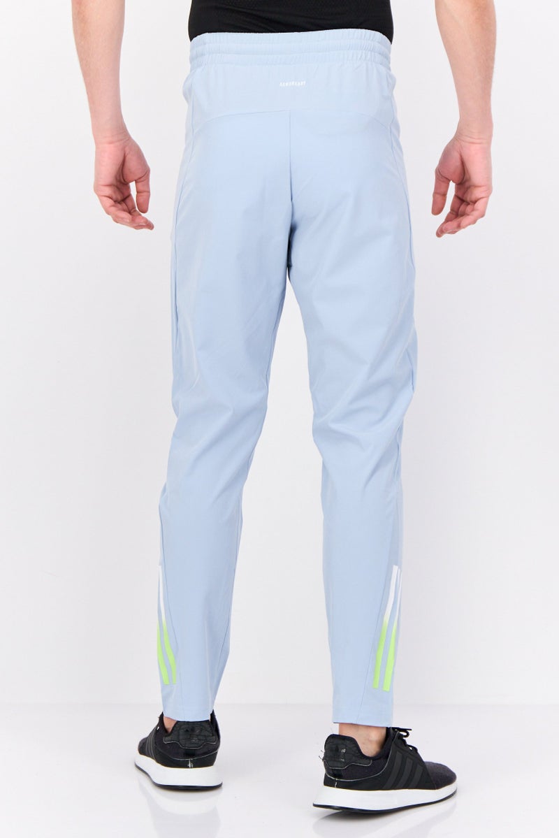 Adidas Men Sportswear Fit Drawstring Training Track Pants, Blue - Image 3