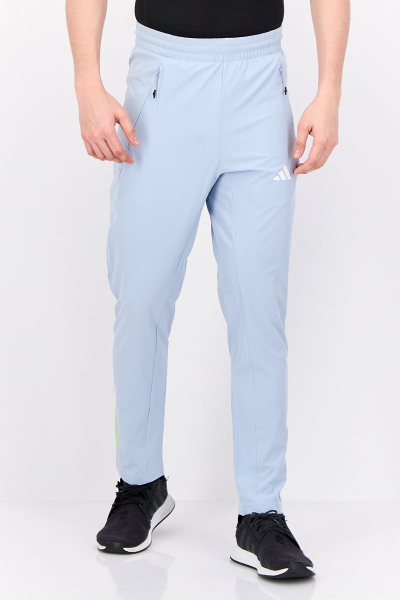 Adidas Men Sportswear Fit Drawstring Training Track Pants, Blue - Image 1