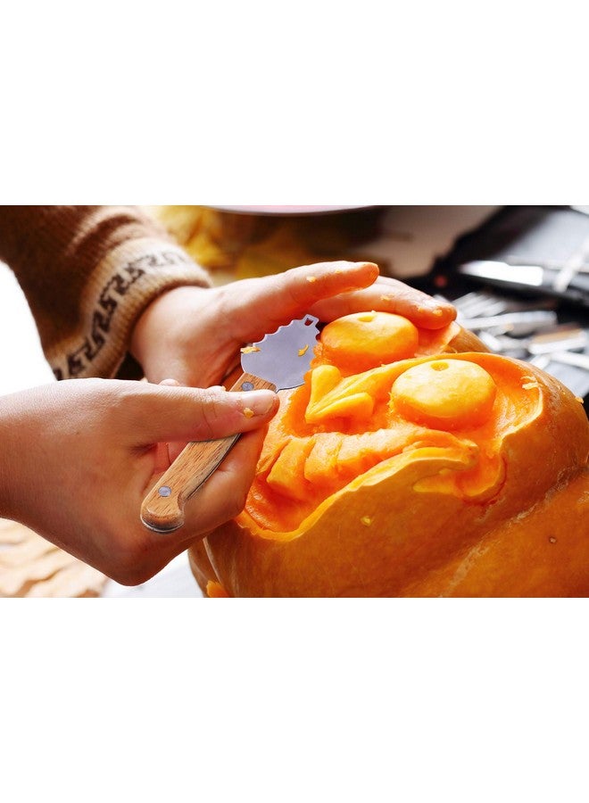 Antner Professional Pumpkin Carving Tool Kit 10 PCS Premium Stainless Steel Carving Tools for Easily Carve Sculpt Halloween Jack-O-Lanterns - Image 4