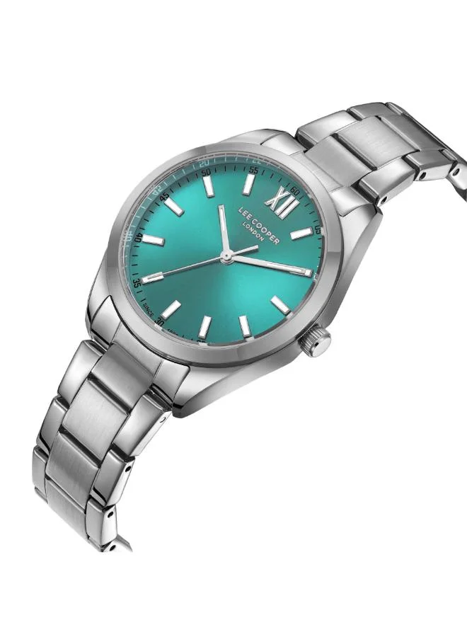 لي كوبر ساعة يد تناظرية معدنية ٤١ مم