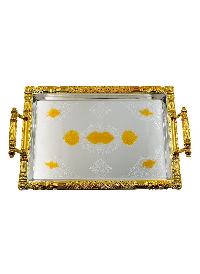 BASURRAH 3 Pieces Steel Serving Tray Set  - Image 2