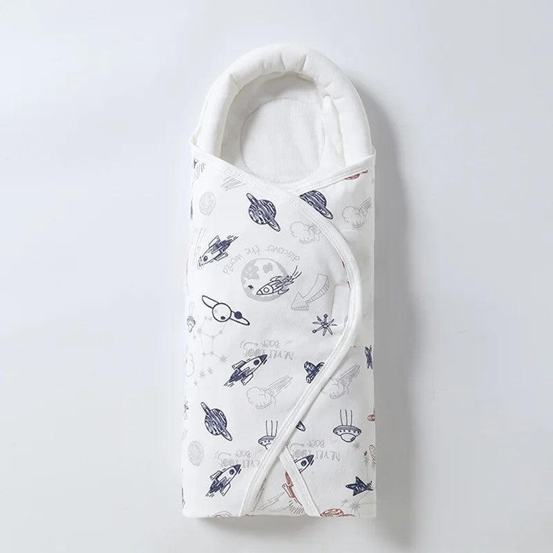 Y&D Newborn Swaddle Blanket Sleeping Bag - Soft Warm Winter Pure Cotton Swaddlers for Infants & Babies - Image 1