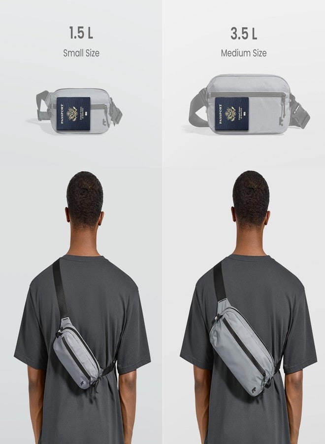 tomtoc 3.5L Sling Bag with RFID Blocking Crossbody Chest Pack for Men Women - Image 2