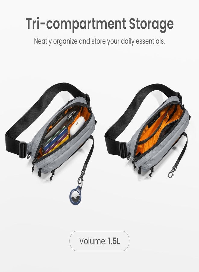 tomtoc 3.5L Sling Bag with RFID Blocking Crossbody Chest Pack for Men Women - Image 3