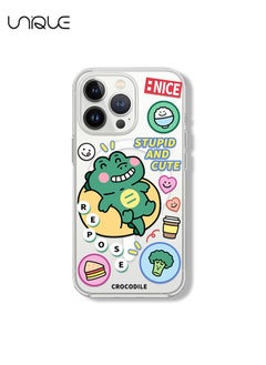 Compatible with iPhone 14 Pro Max Cases, Compatible with MagSafe Phone Cases，Crocodile Phone Case, Stylish Clear Phone Cases, TPU Drop Protection - Transparent