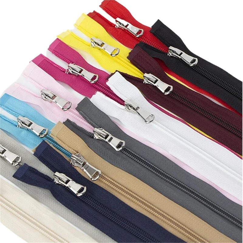 Zippers for Sewing 40-80cm (15-31 inch) Nylon Open-End Zip Zipper 5# for Apparel Outerwear Tailor Sewing Crafts Zippers Accessories(Eeep Blue,70CM) - Image 2