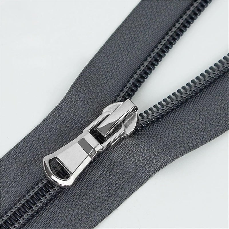Zippers for Sewing 40-80cm (15-31 inch) Nylon Open-End Zip Zipper 5# for Apparel Outerwear Tailor Sewing Crafts Zippers Accessories(Eeep Blue,70CM) - Image 4