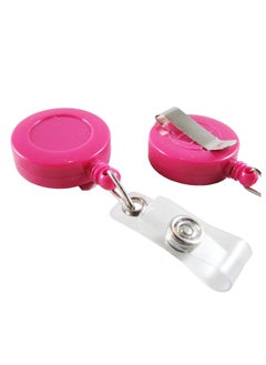 PARTNER 5-Piece Badge Reel for ID Cards Pink  - Image 2