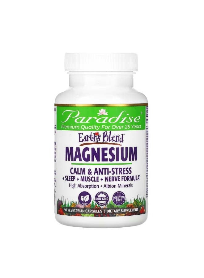 بارادايس هيربس Earth's Blend Magnesium 90 Vegetarian Capsules - Image 1