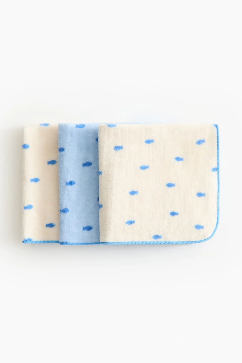 H&M 3-pack cotton terry cloths