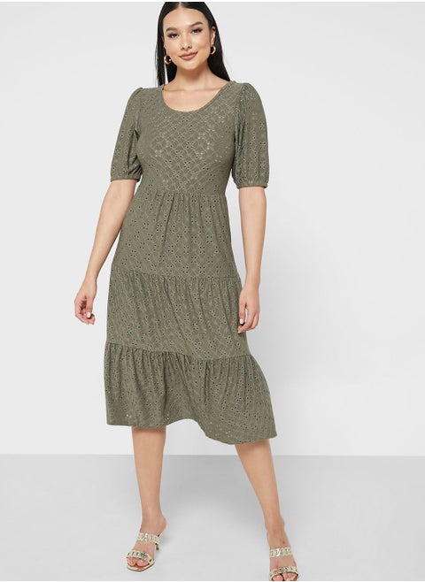Printed Tiered Dress
