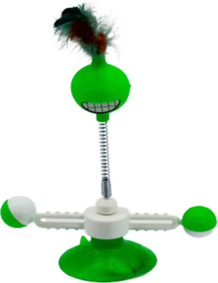 Tineke Suction Cup Swivel Hacı Yatmazlı Cat Toy 1 Piece Green