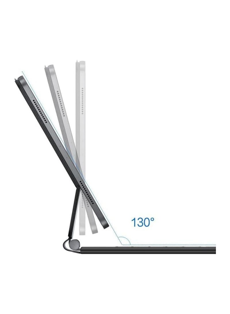 Magic Smart Bluetooth Keyboard Case Compatible with Xiaomi Mi Pad 7 / Mi Pad 7 Pro 11.2-inch (2024) Tablet with Trackpad RGB Keyboard - Image 5