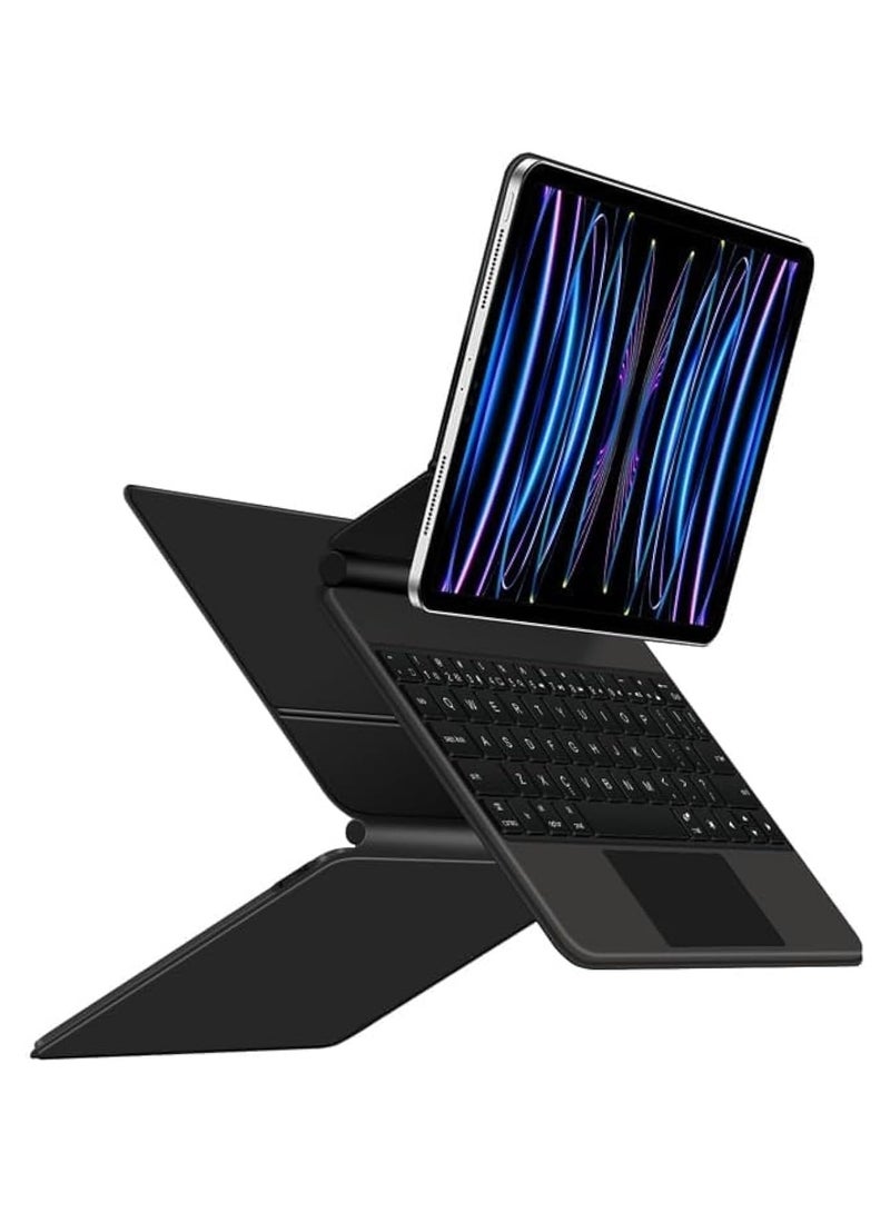 Magic Smart Bluetooth Keyboard Case Compatible with Xiaomi Mi Pad 7 / Mi Pad 7 Pro 11.2-inch (2024) Tablet with Trackpad RGB Keyboard - Image 1