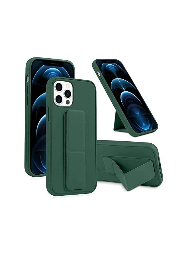 erorex Case Cover Compatible with iPhone 15 plus Magnetic Car Mount Kickstand and holder, Premium Silicone Vertical and horizontal Hand Strap, and Grip with multi-stand  - Image 1