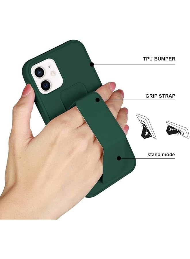 erorex Case Cover Compatible with iPhone 15 plus Magnetic Car Mount Kickstand and holder, Premium Silicone Vertical and horizontal Hand Strap, and Grip with multi-stand  - Image 3