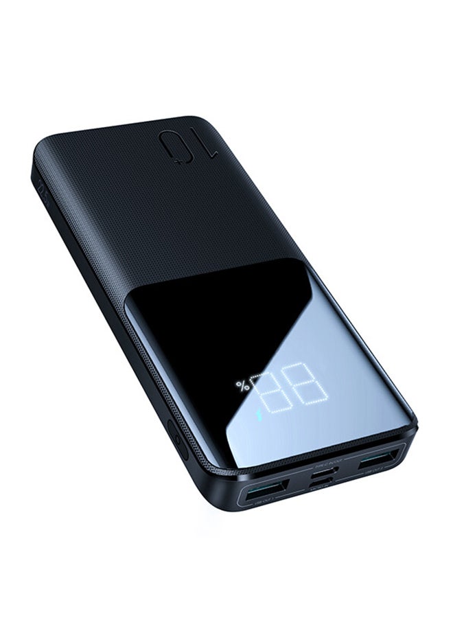 JOYROOM 10000 mAh 22.5W LED Display Battery Status Monitoring Power Bank 3-Output External Battery Pack black - Image 1