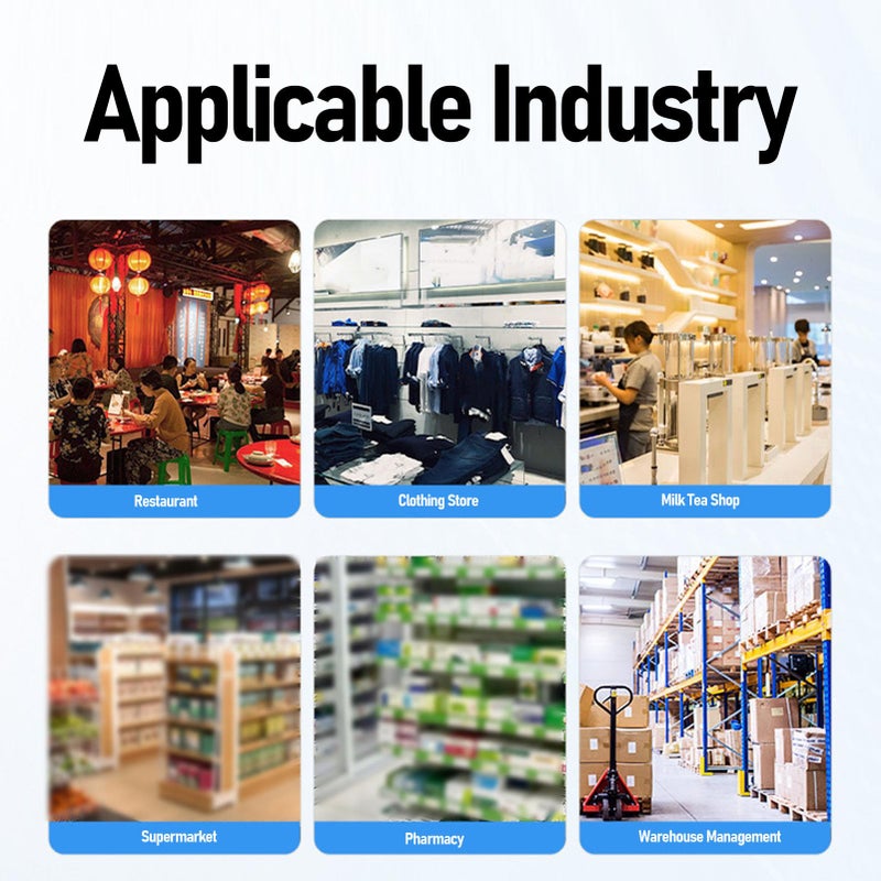 Flexman Bluetooth Thermal Label Printer For 1D 2D Barcode Receipt USB Home Office Business - Image 3