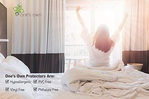 One's Own Mattress Protector, Renewable Organic Tencel/Eucalyptus Fiber Top, TPU Waterproofing, Hypoallergenic, Five-Sided, White (Twin) - Image 5