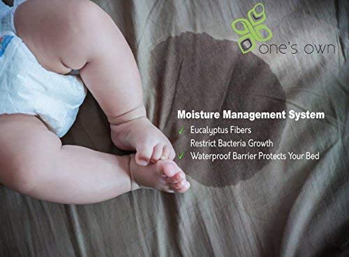 One's Own Mattress Protector, Renewable Organic Tencel/Eucalyptus Fiber Top, TPU Waterproofing, Hypoallergenic, Five-Sided, White (Twin) - Image 3