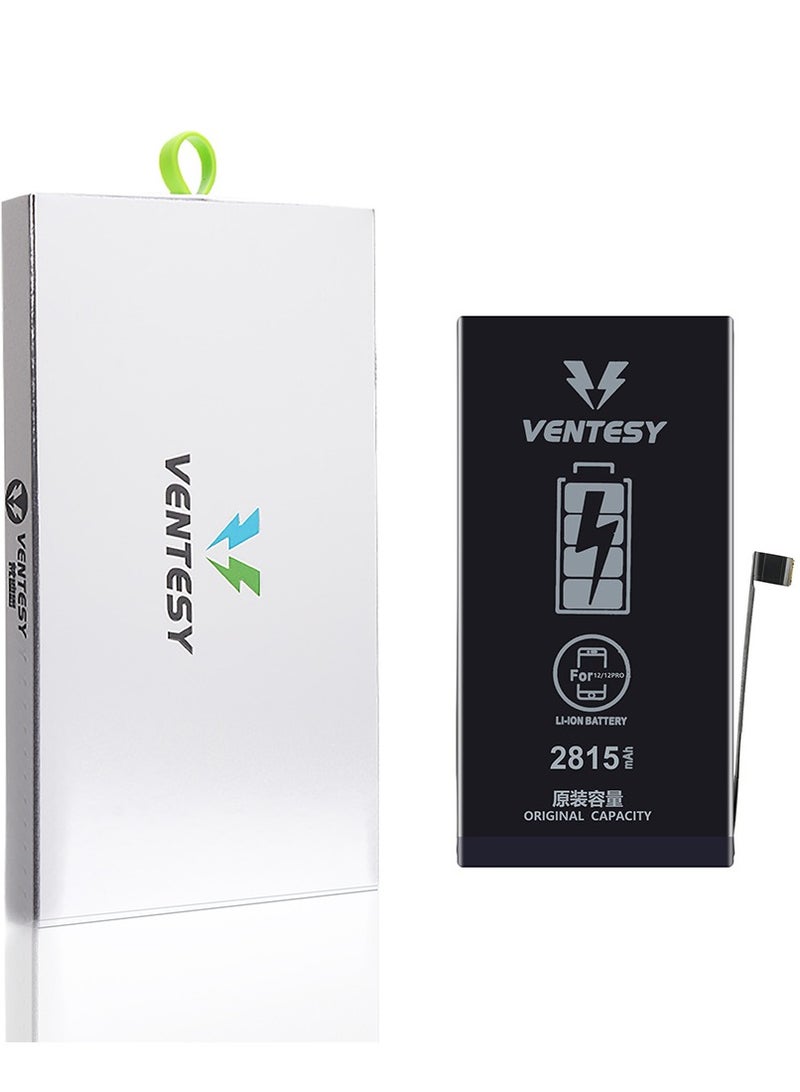 VENTESY Battery for Apple iPhone 12/12pro Ultra-High Capacity - Black  - Image 1