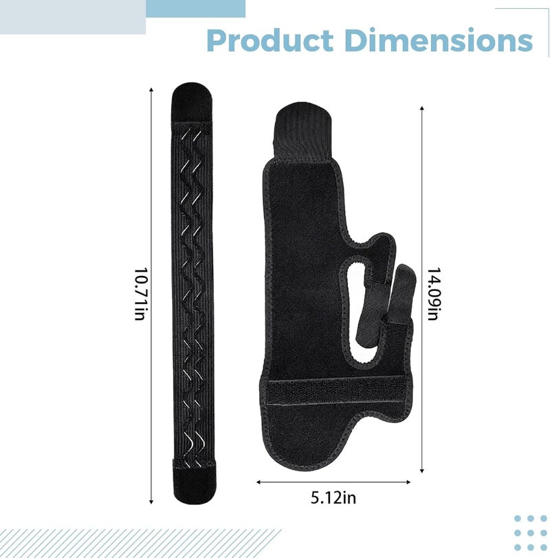 2 Pcs Bunion Splint Toe Separators, Overlapping Toe Straightener with Adjustable Straps, Corrector for Hallux Valgus, Hammer Toe Pain Relief, Black Textile Foot Care Kit, One Size - Image 2