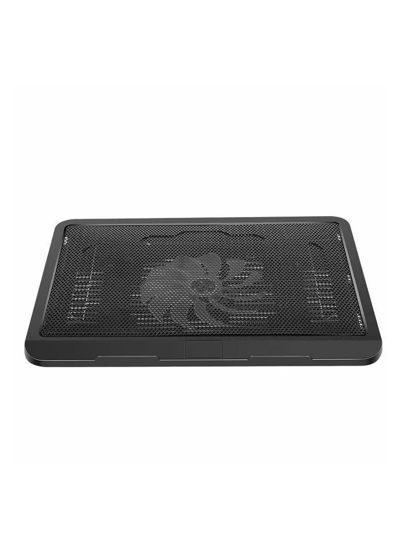 AROAQ N19 Universal Laptop Cooling Base with Large Luminous Fan for 10/12/14 Inch Laptops - Image 2