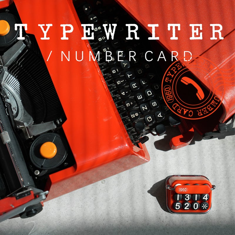 Bbdd Typewriter Temporary Parking Number Mobile Phone Card Creative Personality Ladies Special High-Grade Car Supplies - Image 5