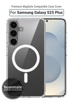 Samsung Galaxy S25 Plus MagSafe Case Clear- High Quality Strong Magnet, Wireless Charging Compatible, Shockproof Protection, Ultra Slim Anti-Scratch Magnetic Cover for Samsung Galaxy S25 Plus