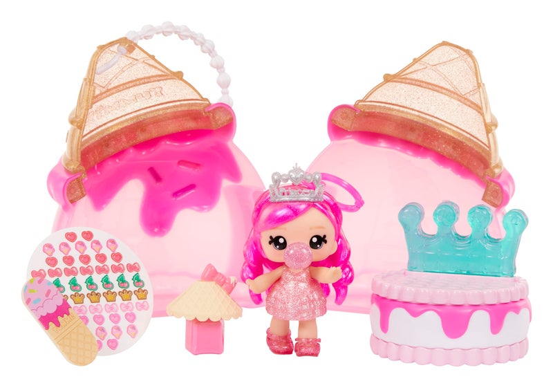 Yummiland Beauty Bag Playset + Lip Gloss Doll - Ice Cream Bag Includes Exclusive Bianca Bubbglegum, Nail Polish + Nail Stickers, Manicure, Doll Playset, Cosmetic Play 4+ - Image 1