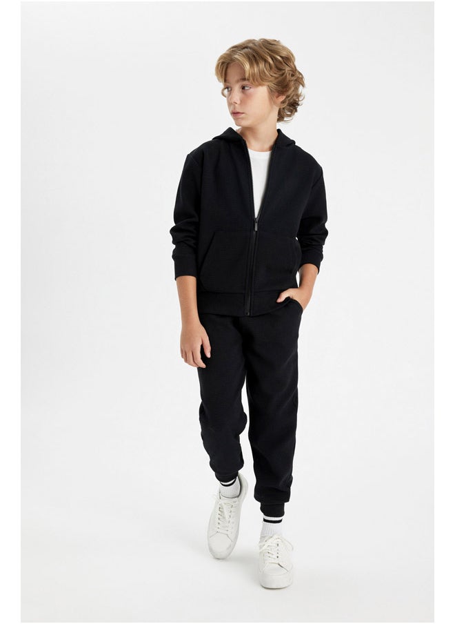 DeFacto Boy Knitted Regular Fit Hooded Long Sleeve Cardigan  - Image 4
