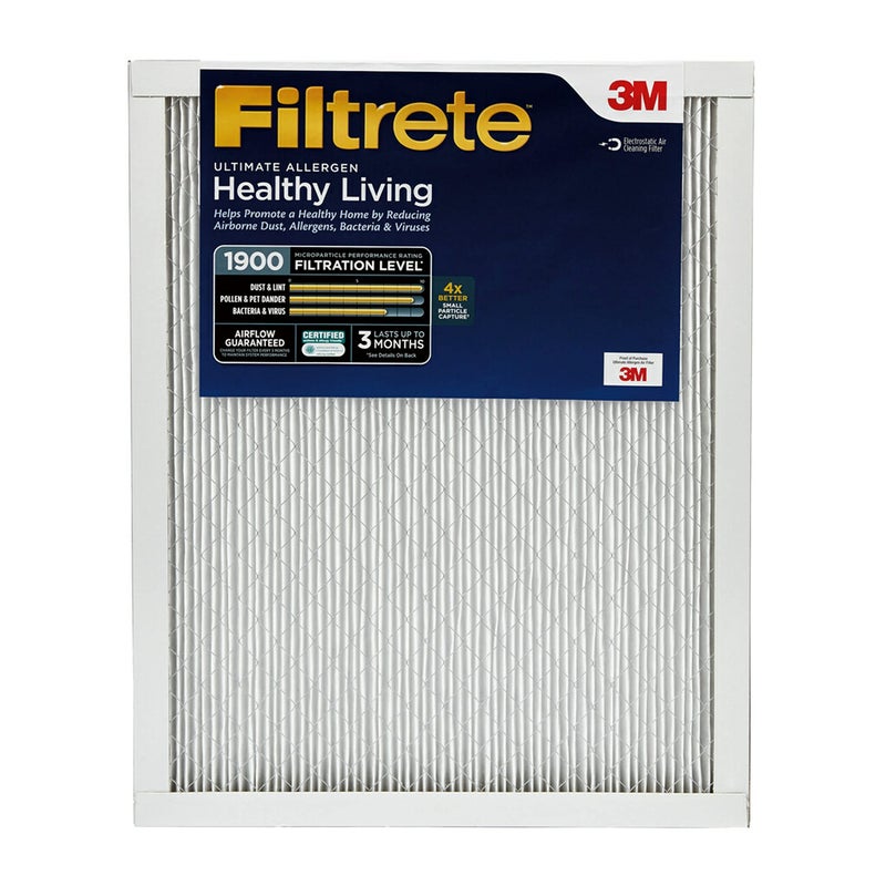 Filtrete 16x20x1 AC Furnace Air Filter, MERV 13, MPR 1900, Premium Allergen, Bacteria&Virus Filter, 3-Month Pleated 1-Inch Electrostatic Air Cleaning Filter, 2-Pack (Actual Size 15.719x19.719x0.78 in) - Image 4