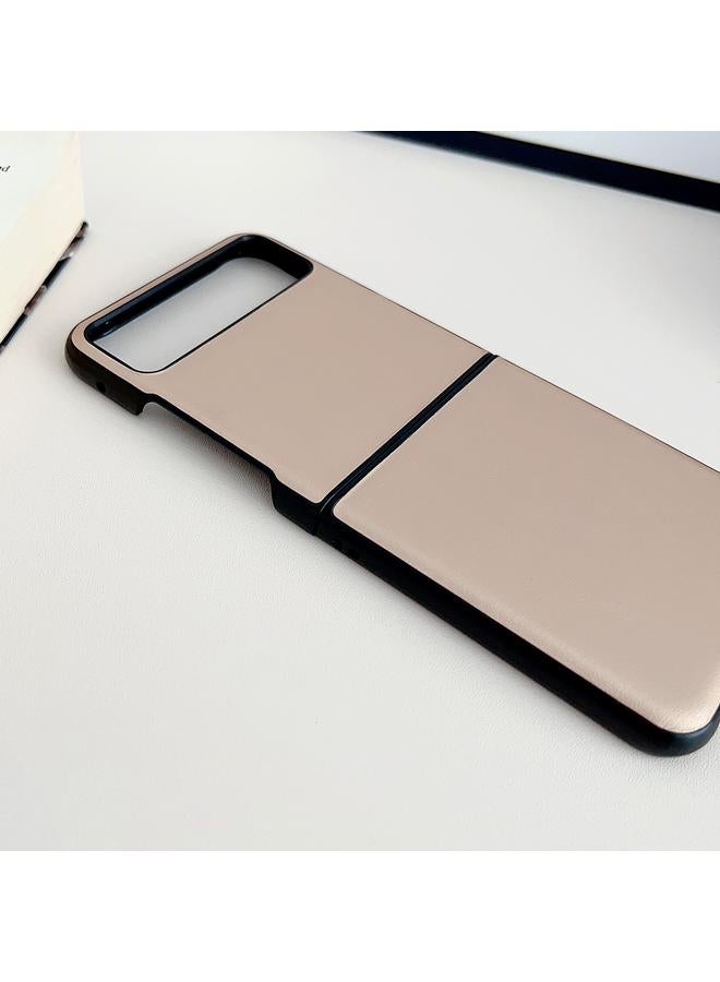 اس-توب جراب لهاتف موتورولا رازر 40 مصنوع من الجلد بلون سادة - Image 4