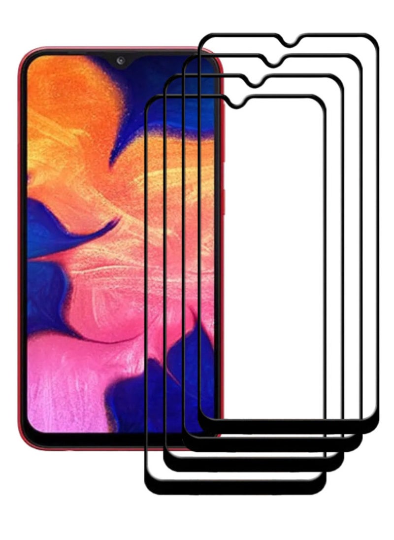 ACLIX 4 Pieces Antistatic ESD Dustproof Premium Quality High Definition Tempered Glass Screen Protector Designed For Samsung Galaxy A10 - Image 1