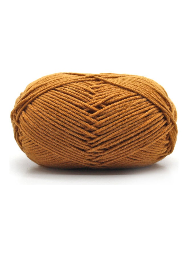 NIBEMINENT Crochet Knitting Yarn Brown