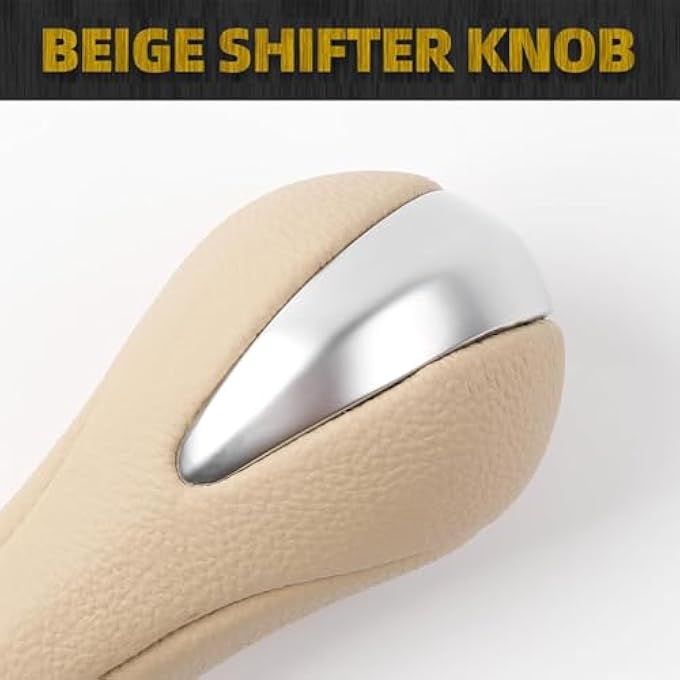 ريحني مقبض ناقل الحركة الأوتوماتيكي 20122020 لملحقات نيسان باترول Y62 إنفينيتي لفئة FX35 FX37 FX50 EX25 EX35 G25 G35 G37 QX50 QX56 QX70 QX80 جلدية وألياف صناعية بنية - Image 3