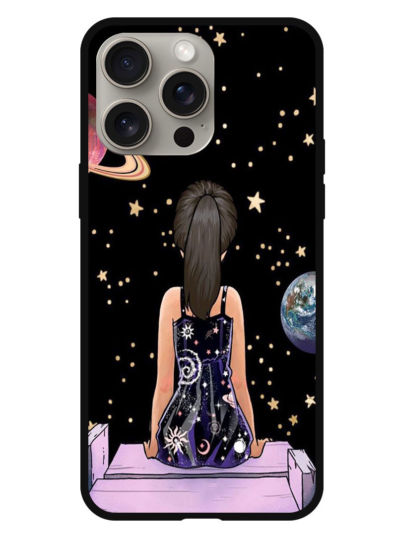 Theodor Protective Case Anti Scratch Shock Proof Bumper Cover For iPhone 15 Pro Max Girl Watching Star - Image 1