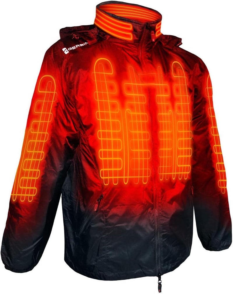 Gerbing 12V Heated Jacket Liner 2.0 with 7 Heat Zones and Removable Hood - Black, 3XL - Image 1