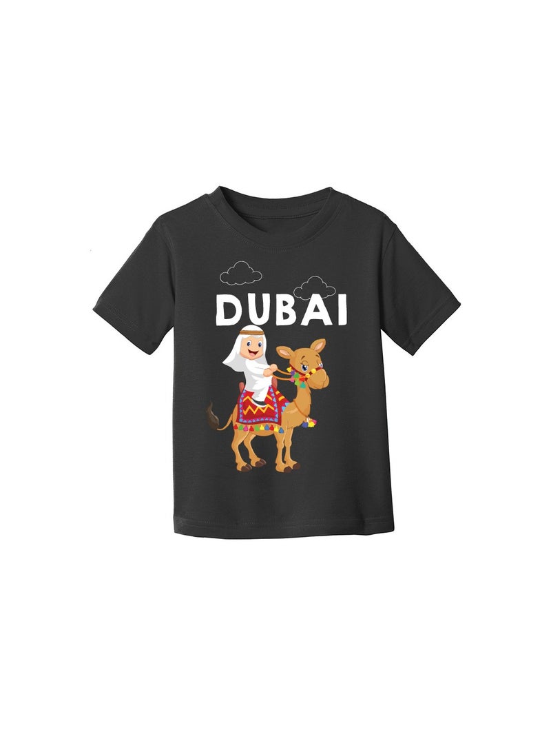 Dubai Design Printed Girls Souvenir T-Shirt for Kids - Image 3