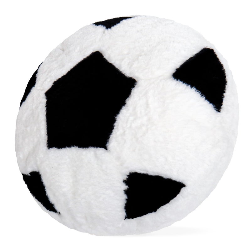 Wepop 18in Fluffy Soccer Pillow Soft Soccer Pillows Sports Ball Pillow Stuffed Plush Toy Room Decoration and Gifts for Kids Boys Girls Soccer Fans - Image 3