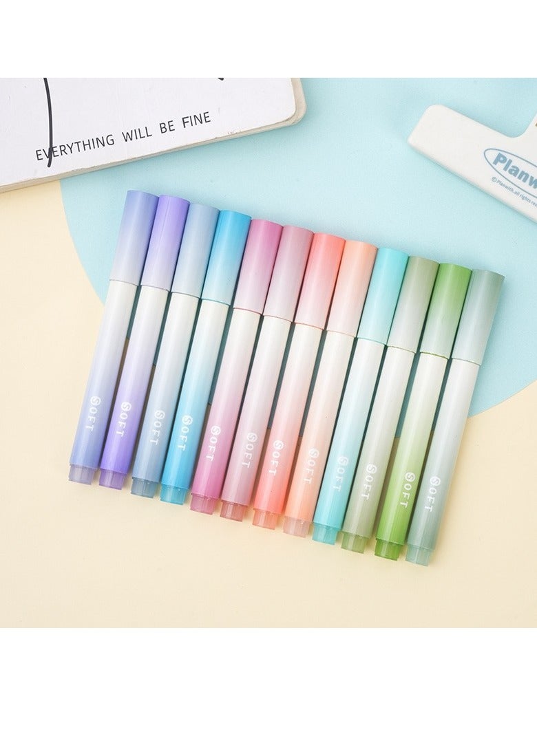 Generic Four-piece highlighter set, assorted colors, biblical highlighters and pens without bleed, aesthetic highlighters with soft chisel tips, cute highlighters, bible study supplies and aesthetic school supplies  - Image 3