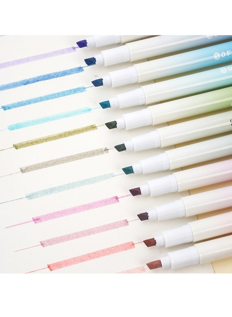 Generic Four-piece highlighter set, assorted colors, biblical highlighters and pens without bleed, aesthetic highlighters with soft chisel tips, cute highlighters, bible study supplies and aesthetic school supplies  - Image 5
